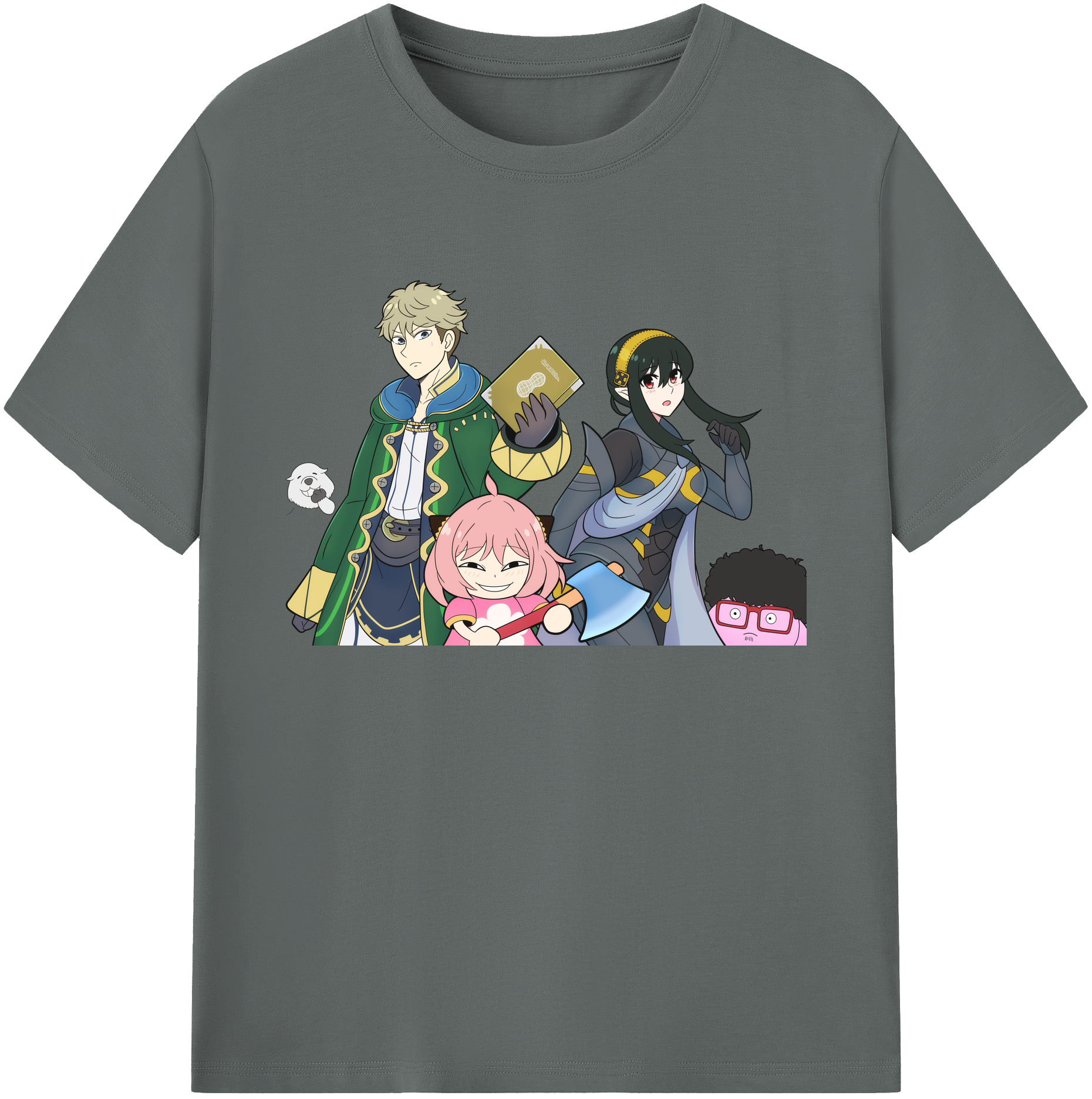 （画像用） SPY×FAMILY间谍家家酒 綿100％ メンズ半袖Tシャツ｜肌触りやわらか＆通気性